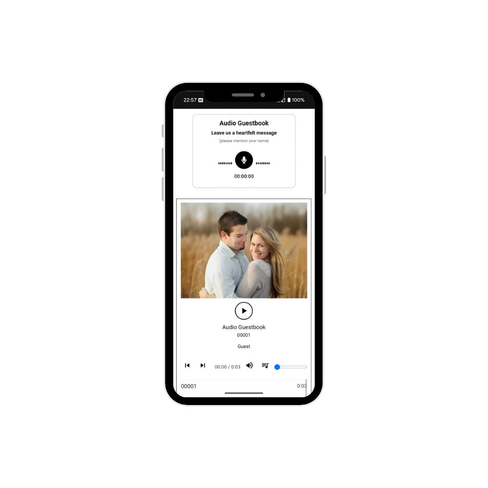 Virtual Audio Guestbook Preview